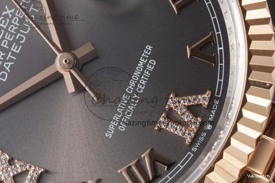 Gray Markers Bracelet Dial 126231 RG 36 DateJust JDF Plated Jubilee 904L RG Steel Roman V2 SS on 1218